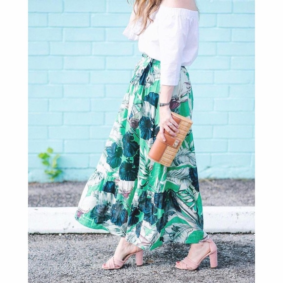 palm maxi skirt